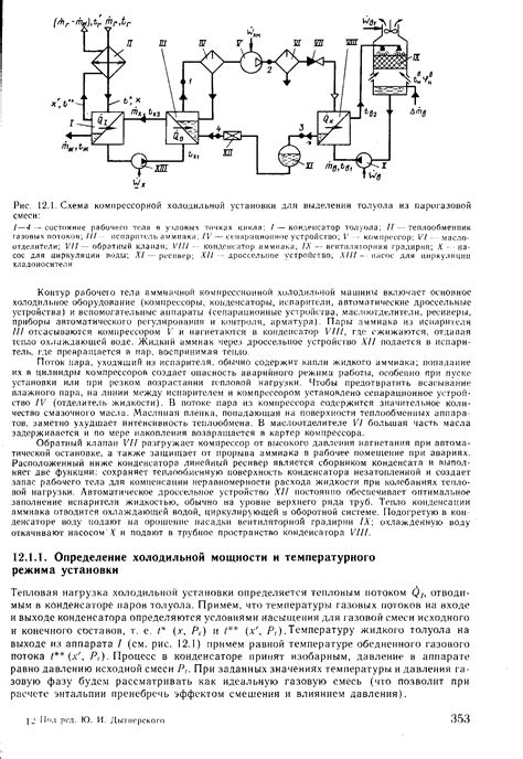 Определение необходимой мощности холодильной установки