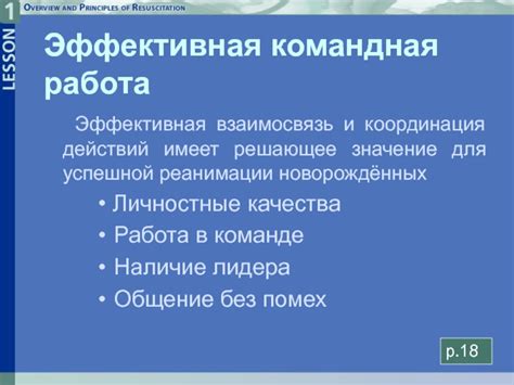 Оптимальная командная работа и координация действий