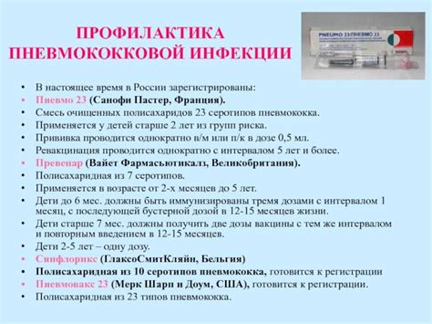 Особенности пневмококковой прививки