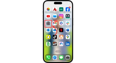 Откройте Настройки вашего iPhone 7