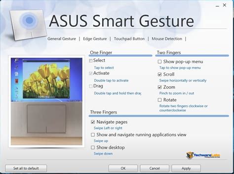 Ошибка в работе Asus Smart Gesture