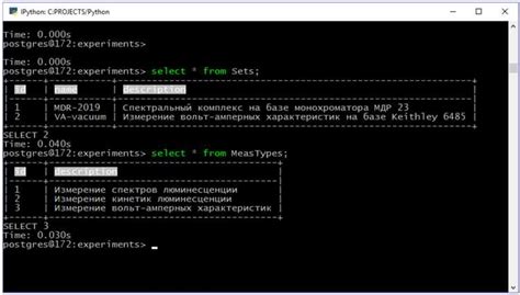 Параметры подключения к базе данных PostgreSQL