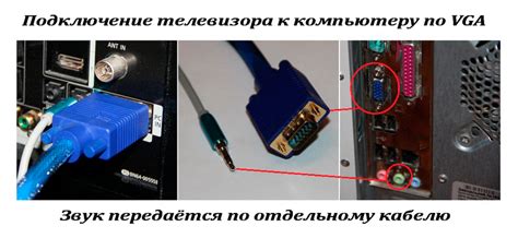 Первый способ: подключение через VGA-кабель