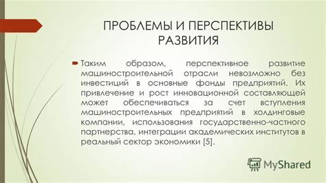 Перспективы развития и привлечение инвестиций