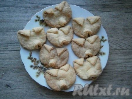 Печенье зраз в духовке и подача на стол