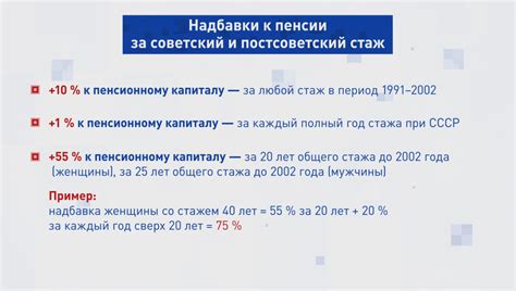 Повышение размера пенсии через стаж