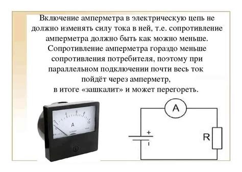 Подготовка к подключению амперметра переменного тока