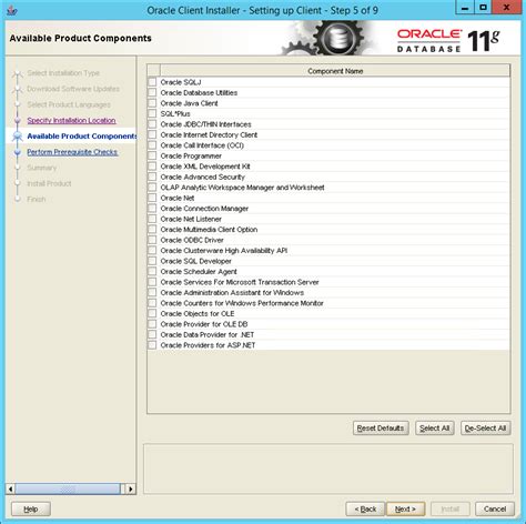 Подготовка к удалению Oracle Client 11g