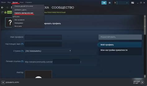 Подключение аккаунта Steam