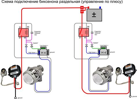 Подключение ксенона к электрической сети