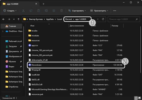 Поиск исполняемого файла Дискорда