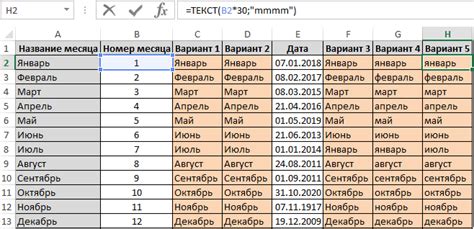 Полезные советы по работе с числами месяца в Excel