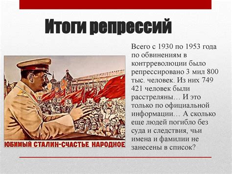 Политические последствия и репрессии