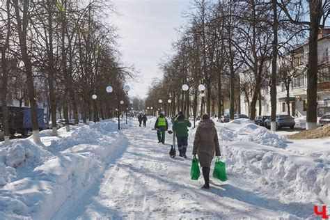 Постепенно очищайте снег