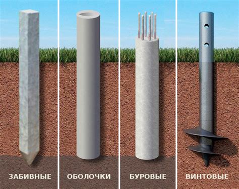 Построение и установка свай для печки