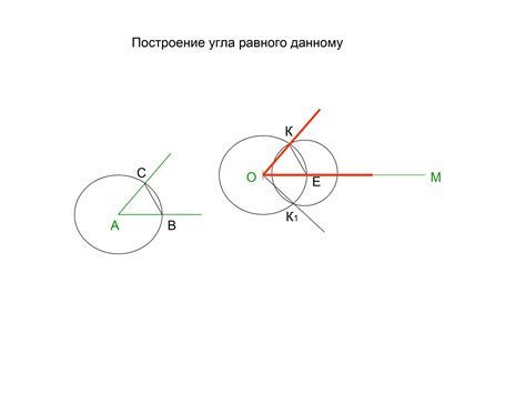 Построение угла на земле