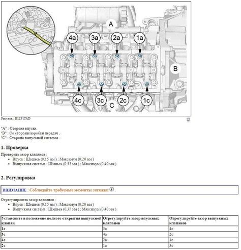 Пошаговая инструкция по настройке клапанов Peugeot 206 1.4