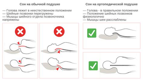 Правильное положение во время сна и отдыха