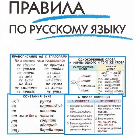 Практическое руководство по оформлению правил русского языка