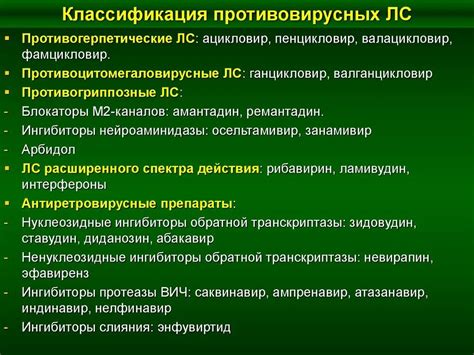 Преимущества противовирусных при начинающемся заболевании