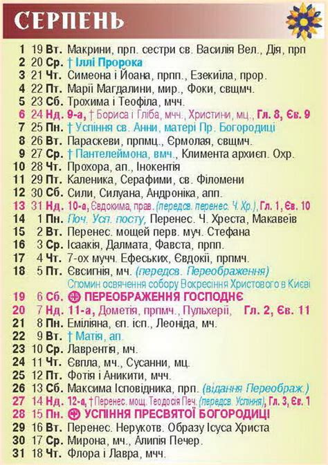 Преимущества работы по церковному календарю в современном обществе