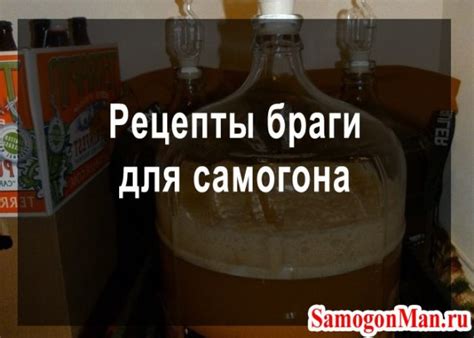 Приготовление браги в домашних условиях