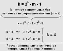 Применение кода Хемминга в практических задачах