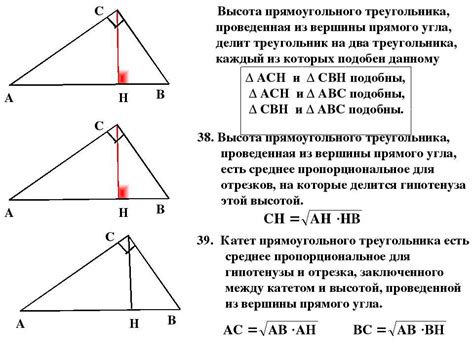 Примеры построения высоты в треугольнике