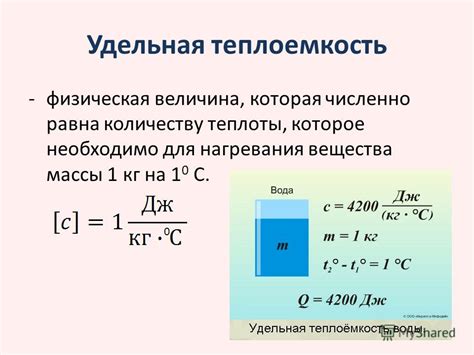 Примеры расчета массы через теплоемкость