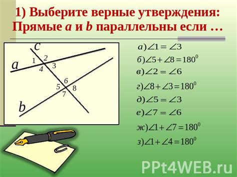 Примеры совпадающих прямых