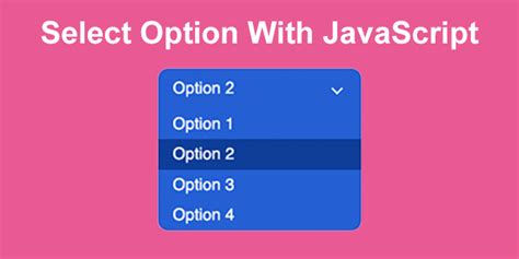 Примеры создания option для select с JavaScript