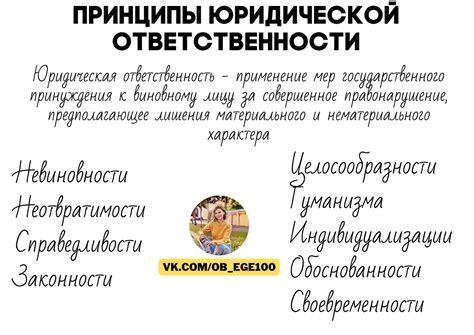 Принципы ответственности