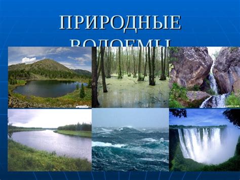 Природные водоемы