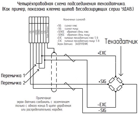 Проведение кабеля от весов к контрольной панели