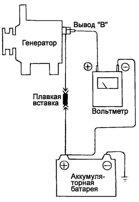 Проверка выходного напряжения генератора