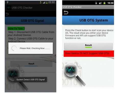 Проверьте наличие поддержки USB-OTG