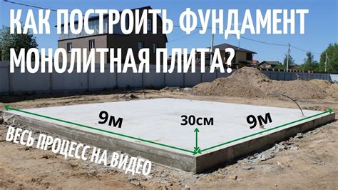 Процесс строительства фундамента