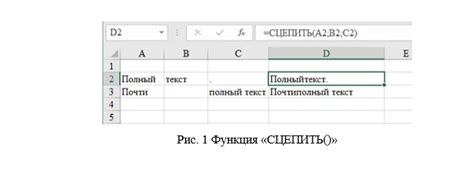 Пятый способ: Использование функции CONCAT