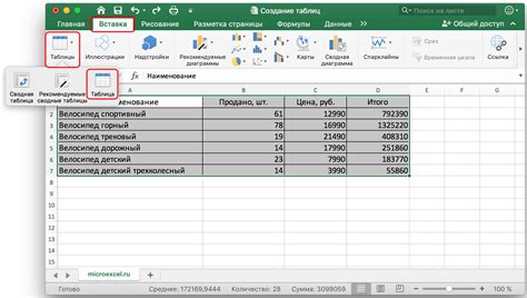 Работа с результатами теста в Excel