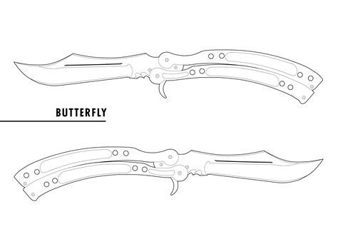 Разработка эскиза ножа бабочки: основные принципы и техники