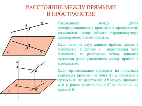 Расстояние между прямой и плоскостью