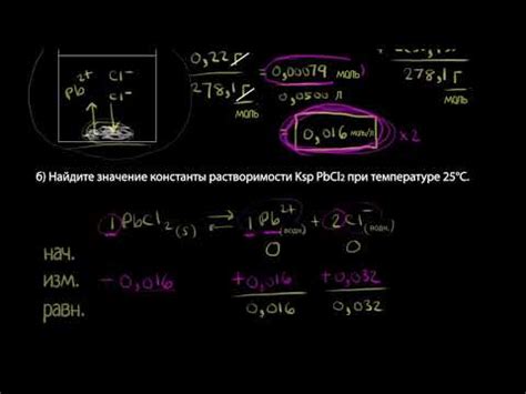 Растворимость и осадки