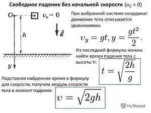 Расчет ускорения по известной силе и массе тела