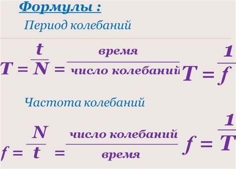 Расчет частоты из периода: формула и её применение