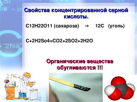 Реакция серной кислоты с CO2: