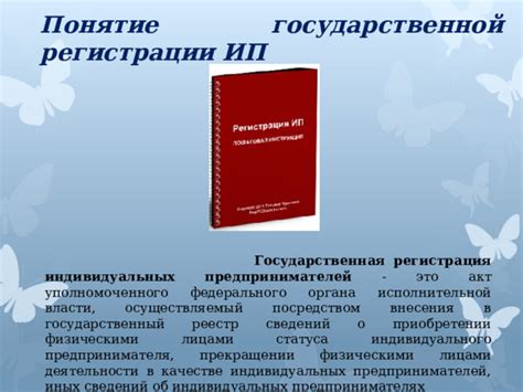 Регистрация ИП в органах государственной власти