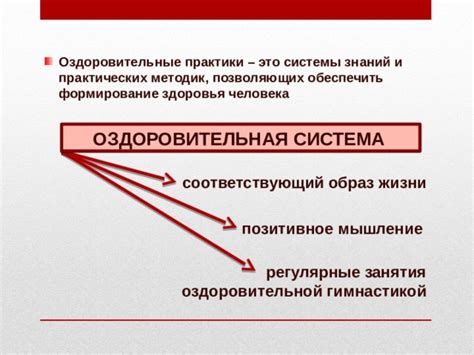 Регулярные практики для поддержания здоровья