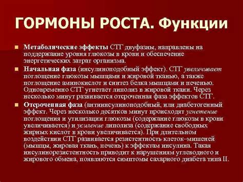 Роль гормонов в процессе роста