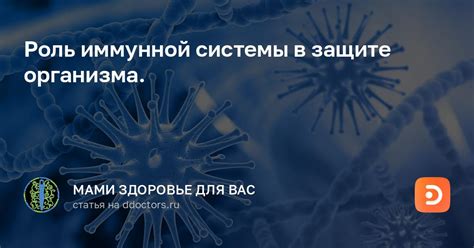 Роль иммунной системы в защите от пневмонии