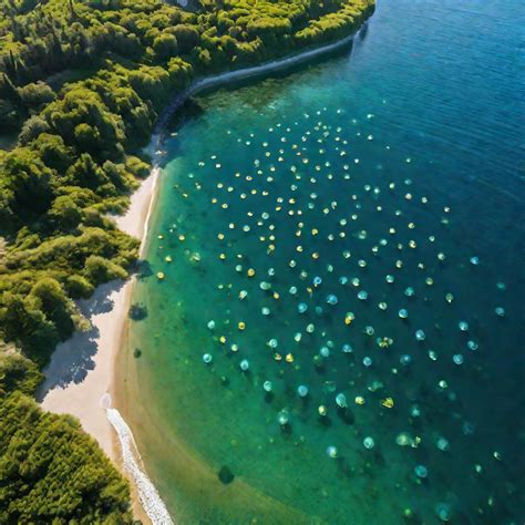 Сезонное количество медуз у берегов Черного моря